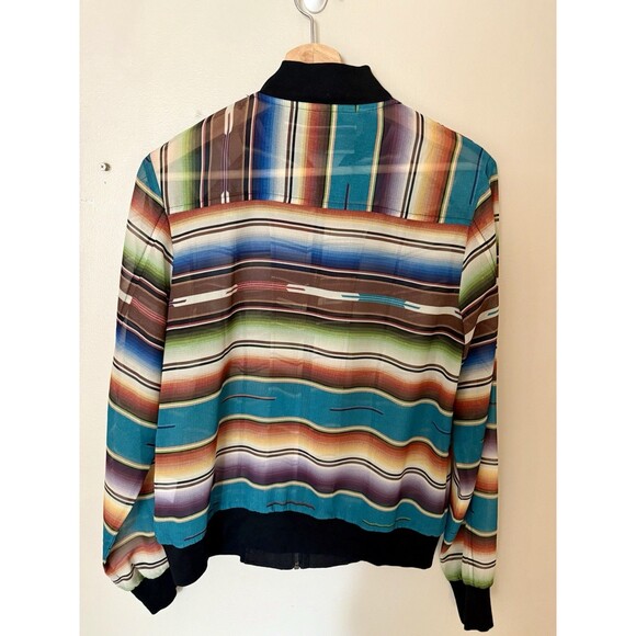 Double D Ranch Sheer Jacket, Southwest, MultiColor, Size Small, Full Zip - Picture 3 of 4